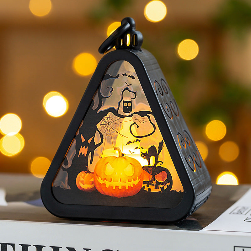 Mini Halloween LED Lanterns – Pumpkin, Ghost, Witch & Castle – image 6