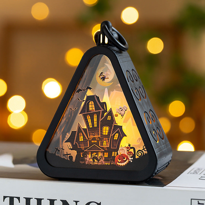 Mini Halloween LED Lanterns – Pumpkin, Ghost, Witch & Castle – image 2