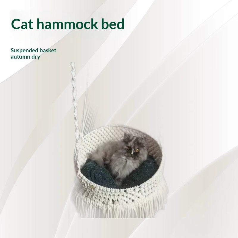 Boho Cotton Rope Cat Bed – image 9