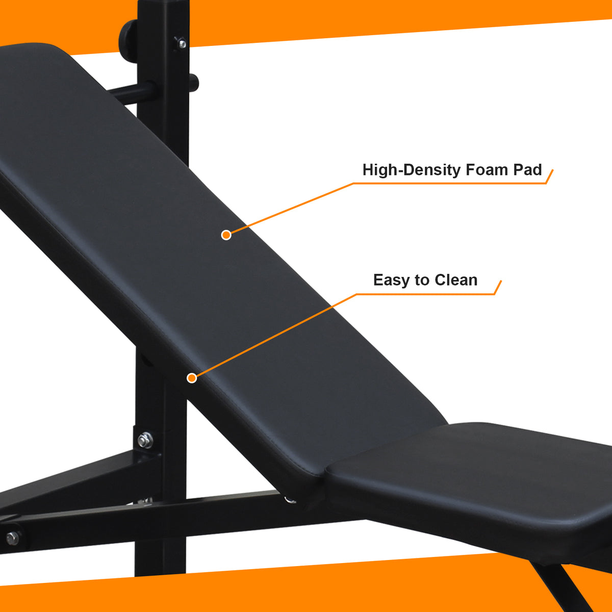 Folding Weight Bench with Squat Rack – image 2