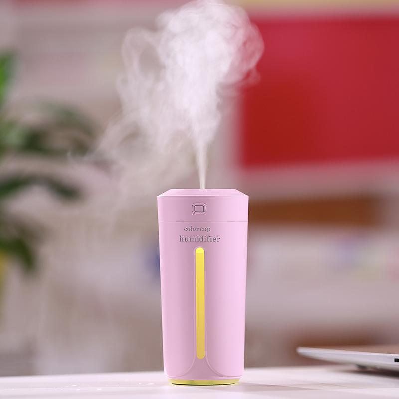 Mini Ultrasonic Humidifier Cup with 7-Colour Light – image 8