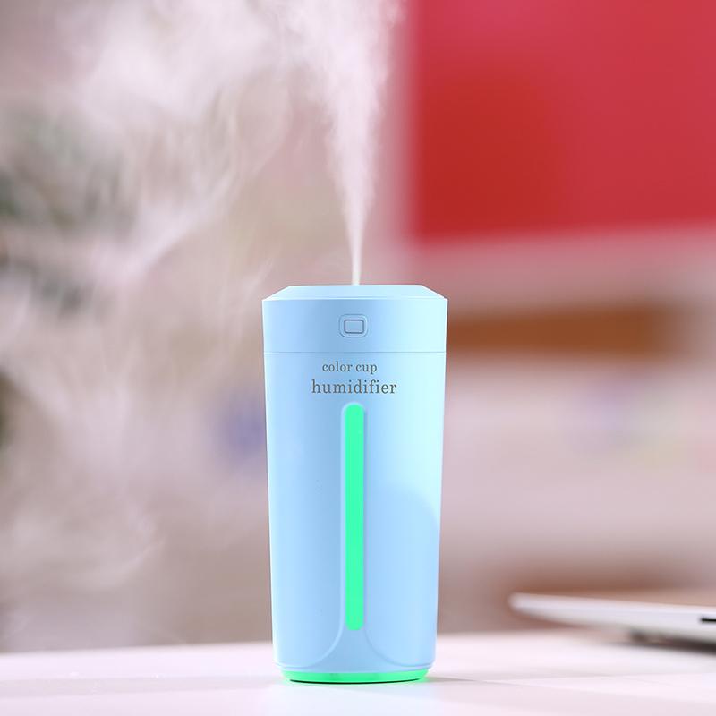 Mini Ultrasonic Humidifier Cup with 7-Colour Light – image 7