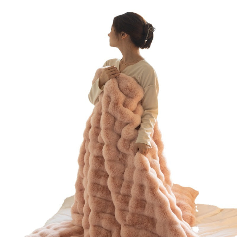Bubble Velvet Throw Blanket – image 5