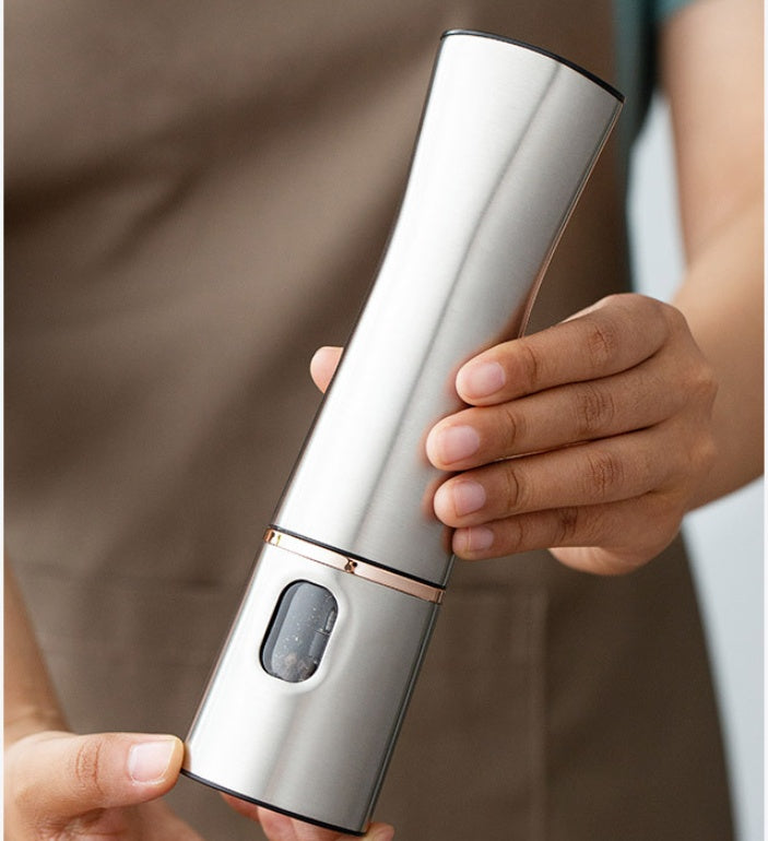 Electric Salt & Pepper Grinder – Stainless Steel – image 3