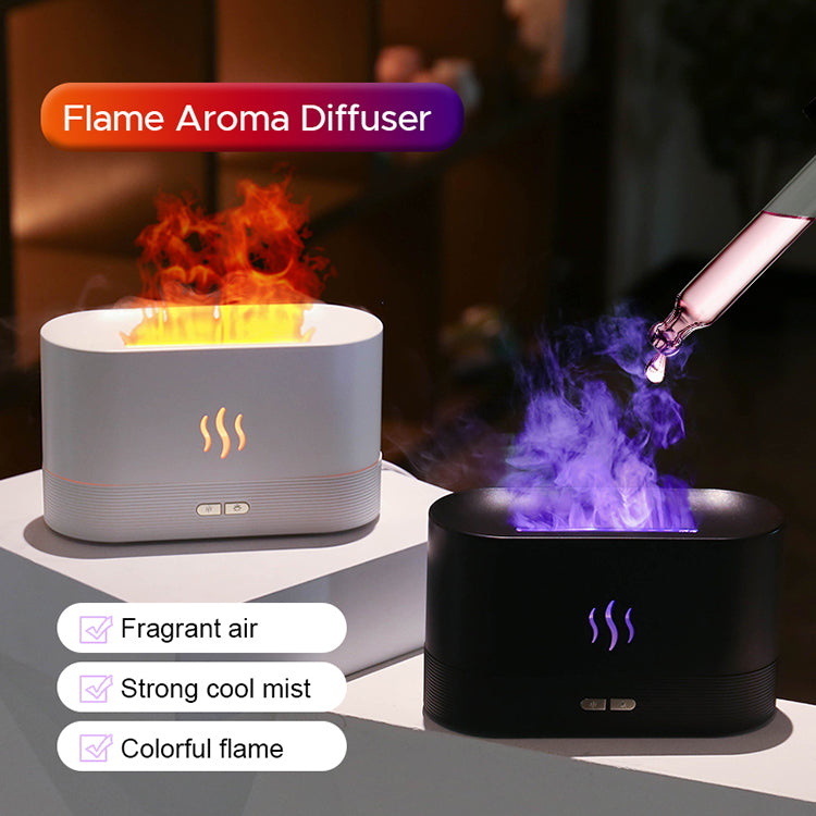 RGB Flame Aroma Diffuser – 7 Colours