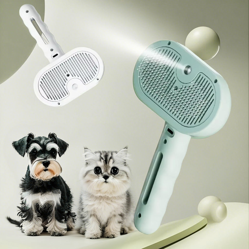 Steam Pet Grooming Brush with Water Mist – image 7