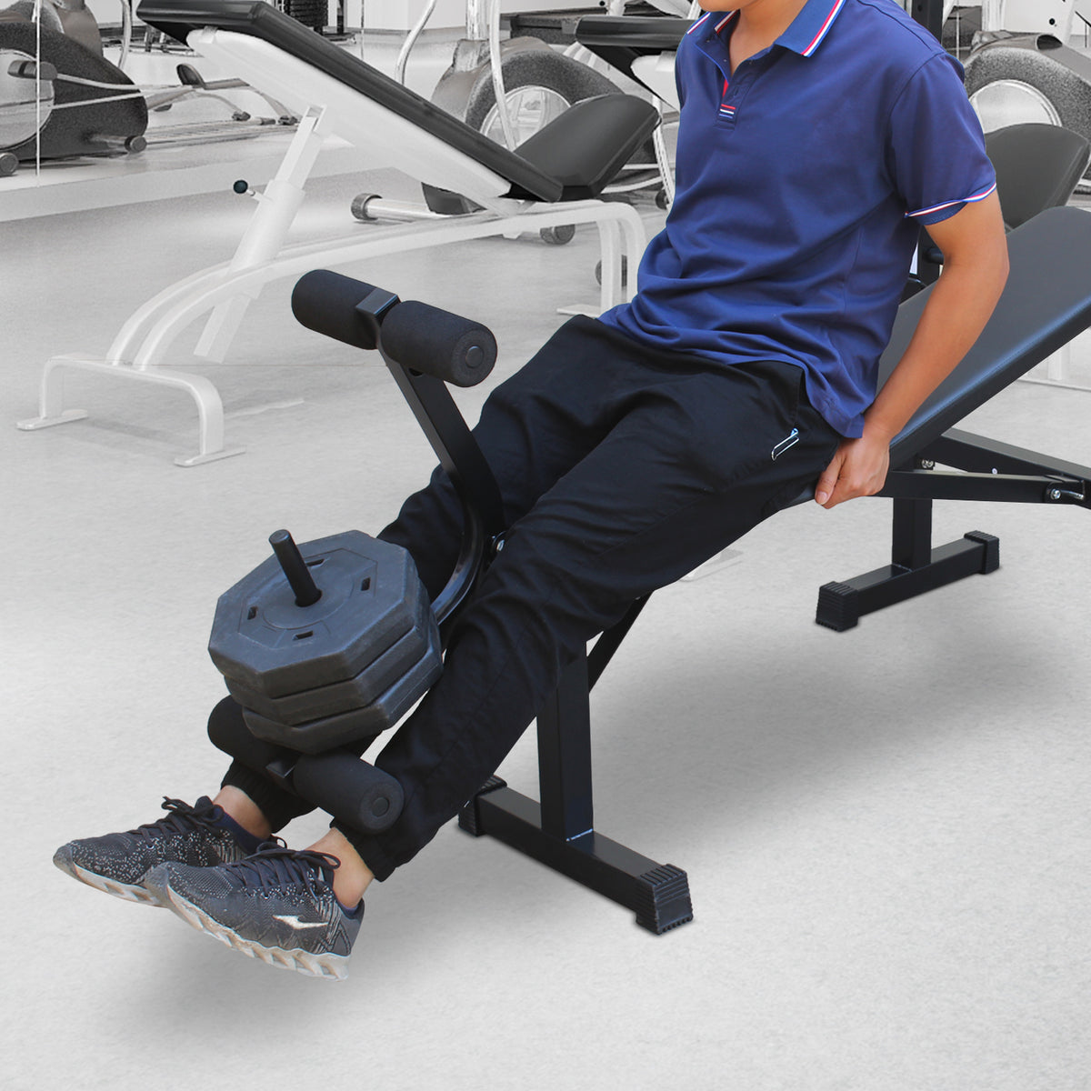 Folding Weight Bench with Squat Rack – image 5