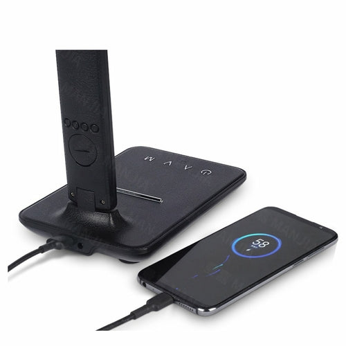 3-in-1 LED Lamp with Wireless Charger, Clock & Thermometer – image 3