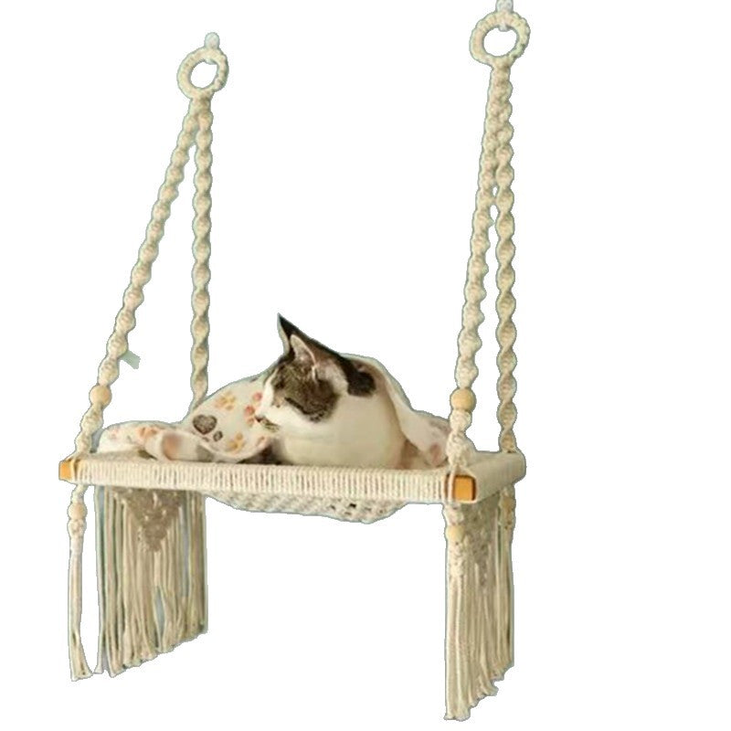 Boho Cotton Rope Cat Bed – image 10