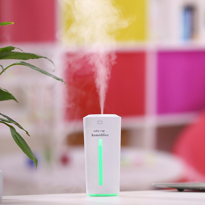 Mini Ultrasonic Humidifier Cup with 7-Colour Light – image 4