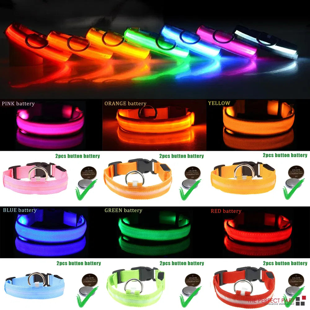 LED Light-Up Dog Collar – Adjustable & Waterproof – image 2