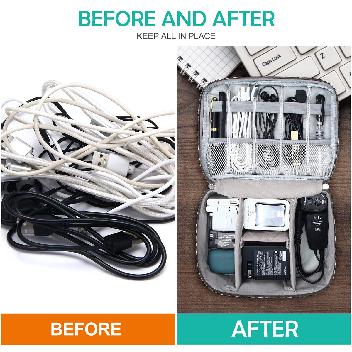 Travel Tech Organiser Bag – Water-Resistant – image 9