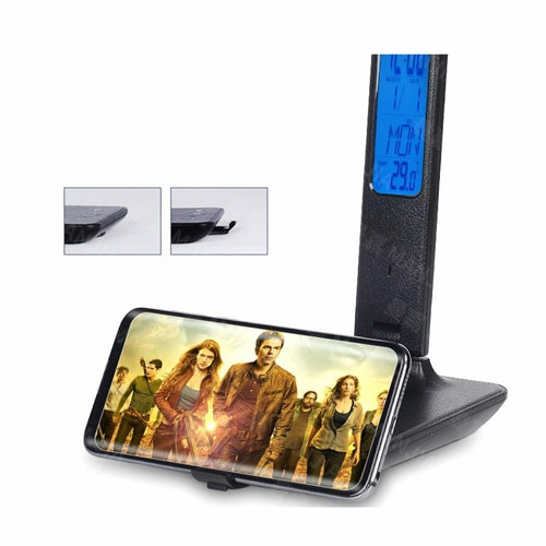 3-in-1 LED Lamp with Wireless Charger, Clock & Thermometer – image 6