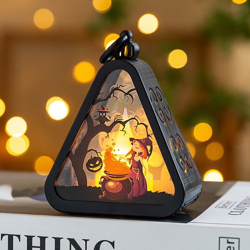 Mini Halloween LED Lanterns – Pumpkin, Ghost, Witch & Castle – image 5