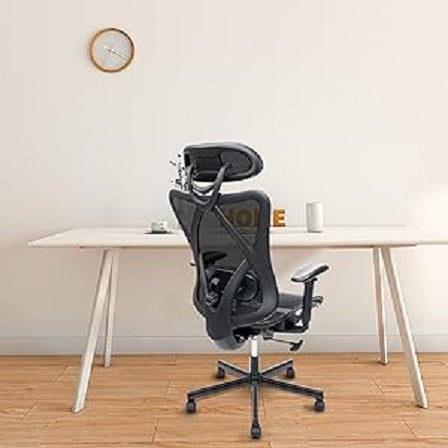 Ergonomic Mesh Office Chair with Lumbar Support & Headrest – image 8