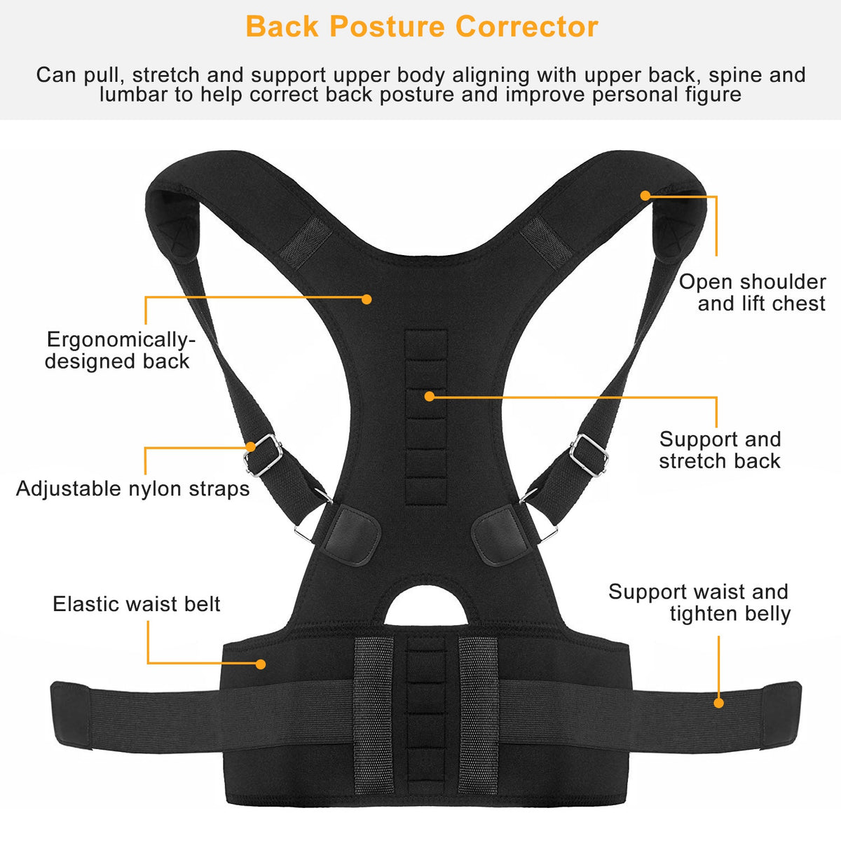 Adjustable Back Posture Corrector – image 7