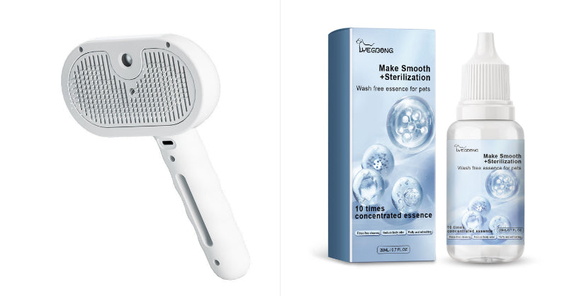 Steam Pet Grooming Brush with Water Mist – image 19