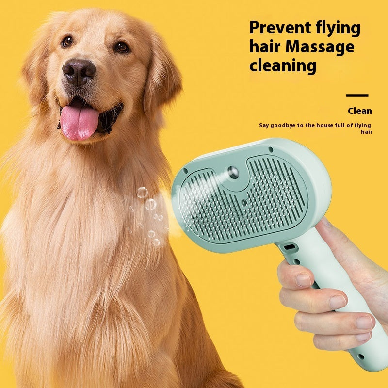 Steam Pet Grooming Brush with Water Mist – image 9