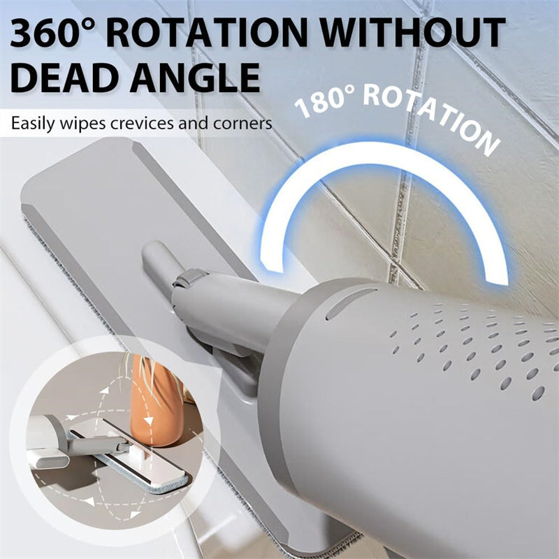 Self-Wringing Mini Flat Mop with 2 or 4 Microfibre Pads – image 8