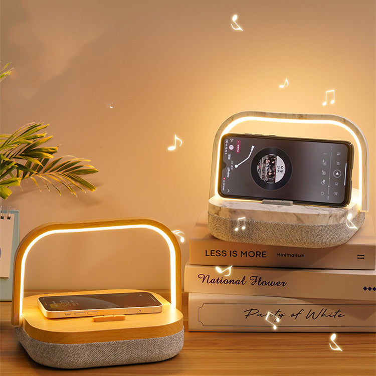 LED Desk Lamp with Bluetooth Speaker & Wireless Charger