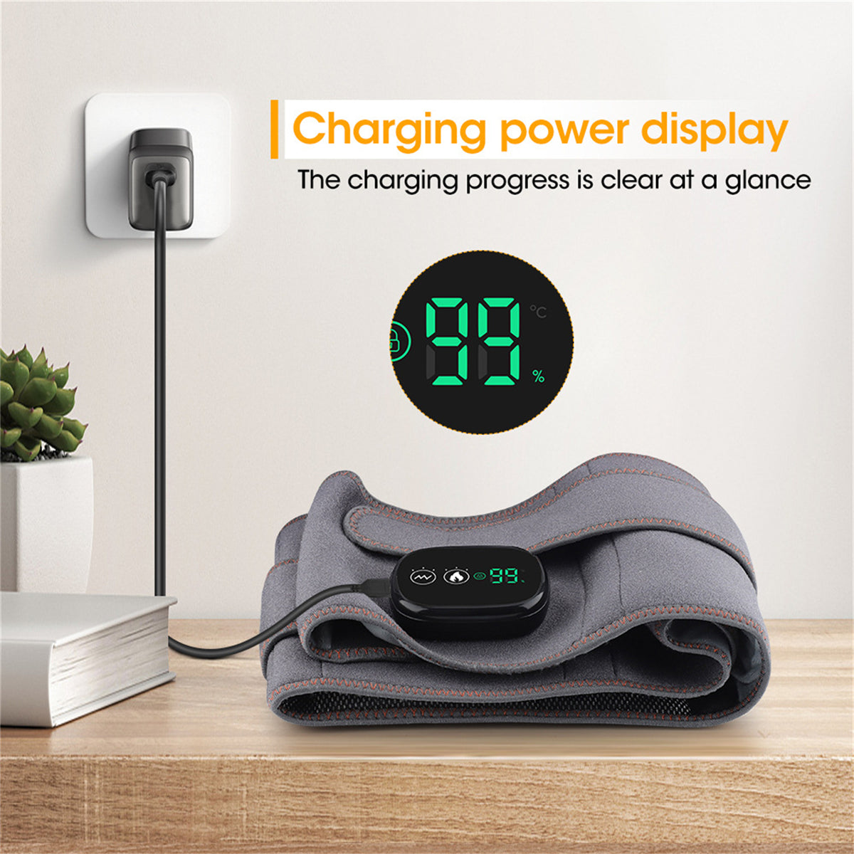 Heated Back Massager Belt with Vibration – image 2
