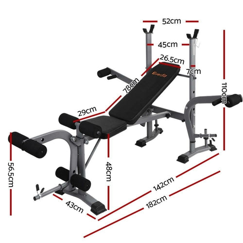Everfit 8-in-1 Adjustable Weight Bench