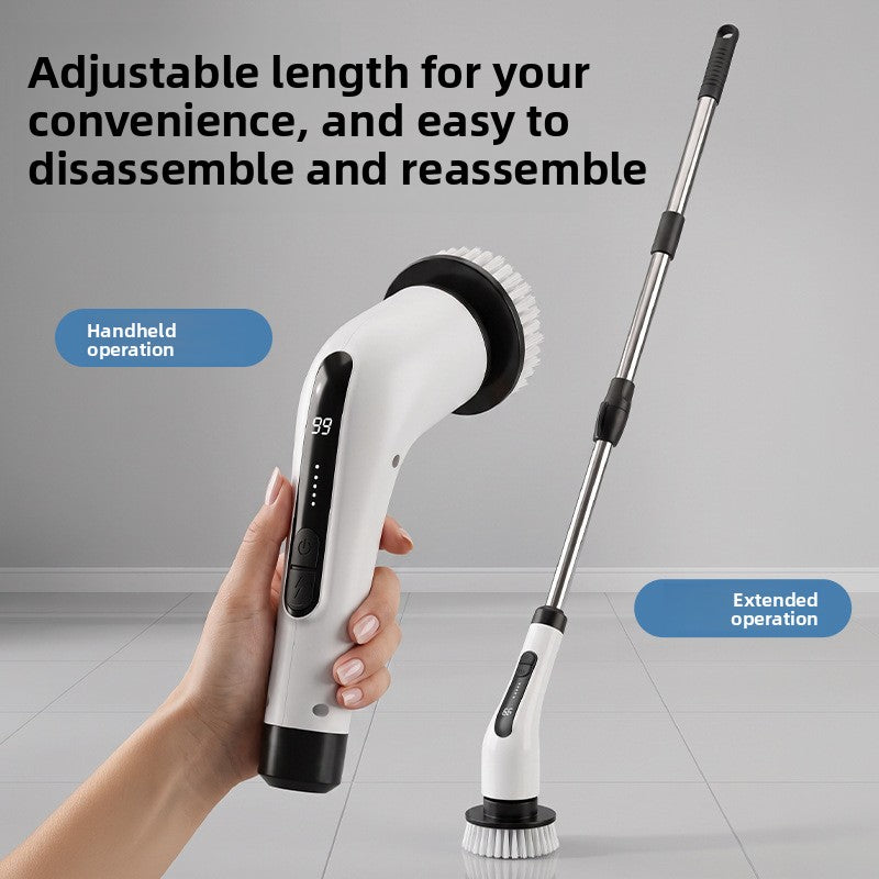 Cordless Electric Spin Scrubber with 6 or 9 Brush Heads – image 2