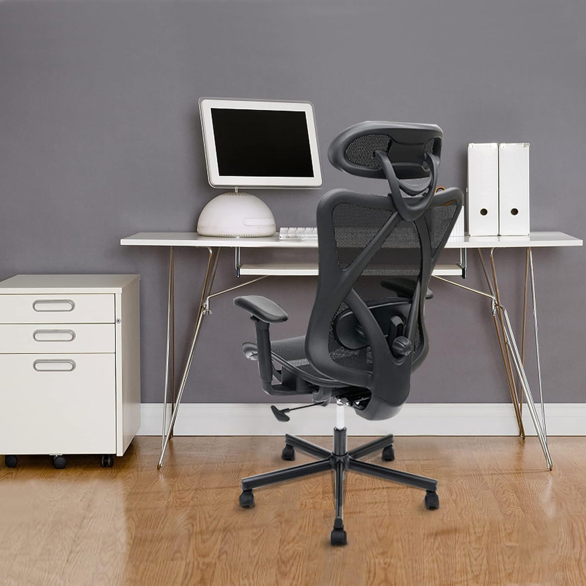 Ergonomic Mesh Office Chair with Lumbar Support & Headrest – image 5