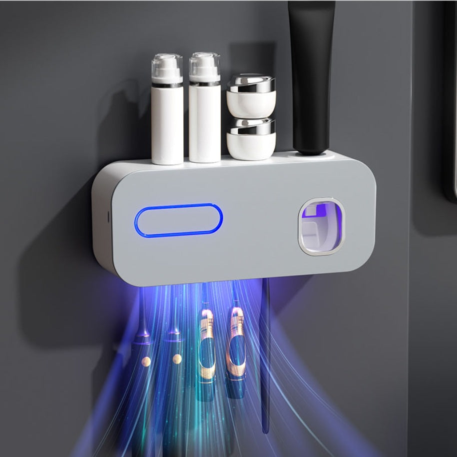 Smart UV Toothbrush Holder with Toothpaste Dispenser – image 7
