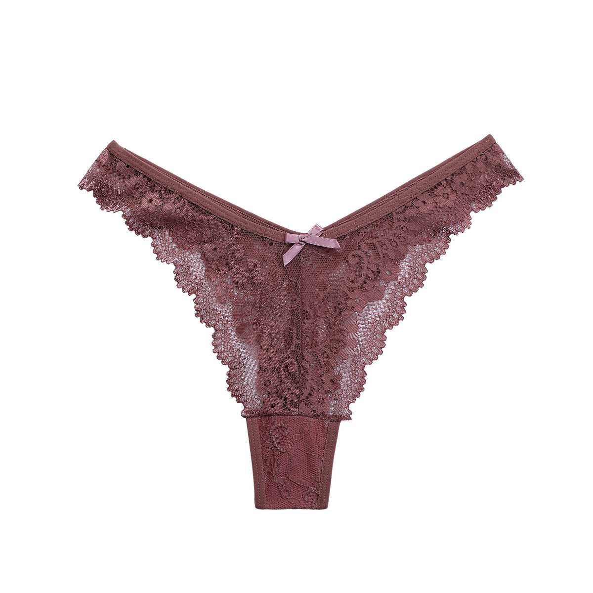 Lace Jacquard Thong – image 5