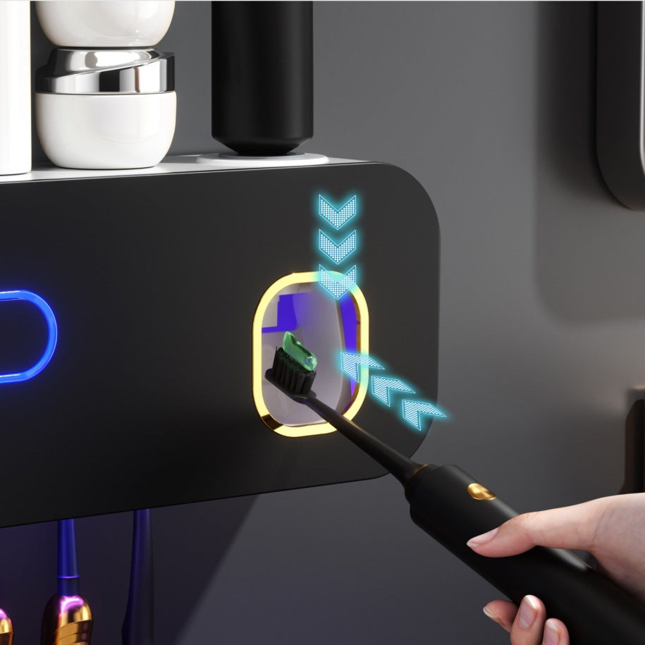 Smart UV Toothbrush Holder with Toothpaste Dispenser – image 3