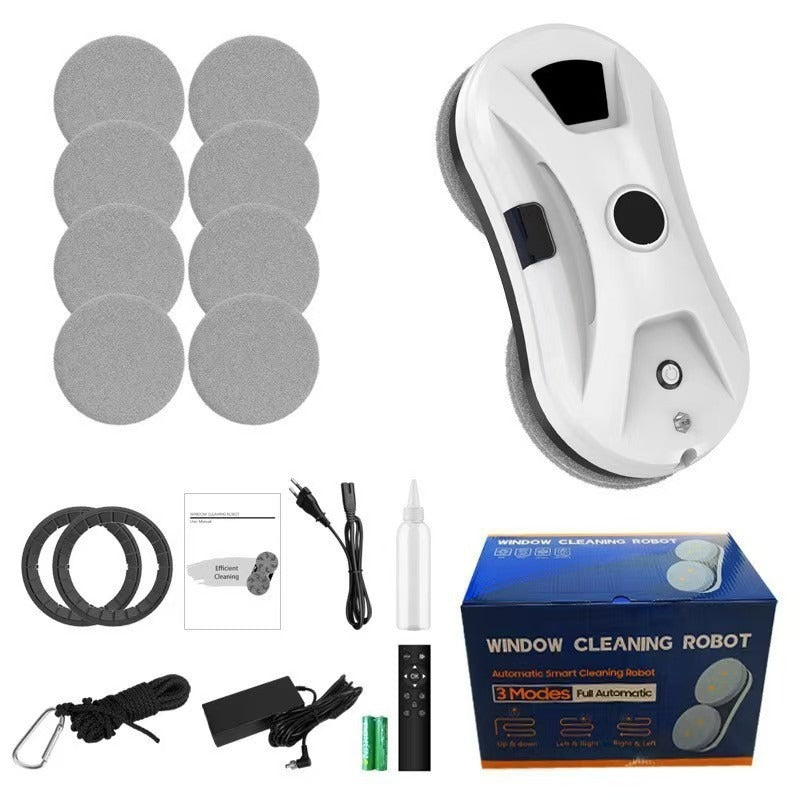 Window Cleaning Robot with Water Spray
