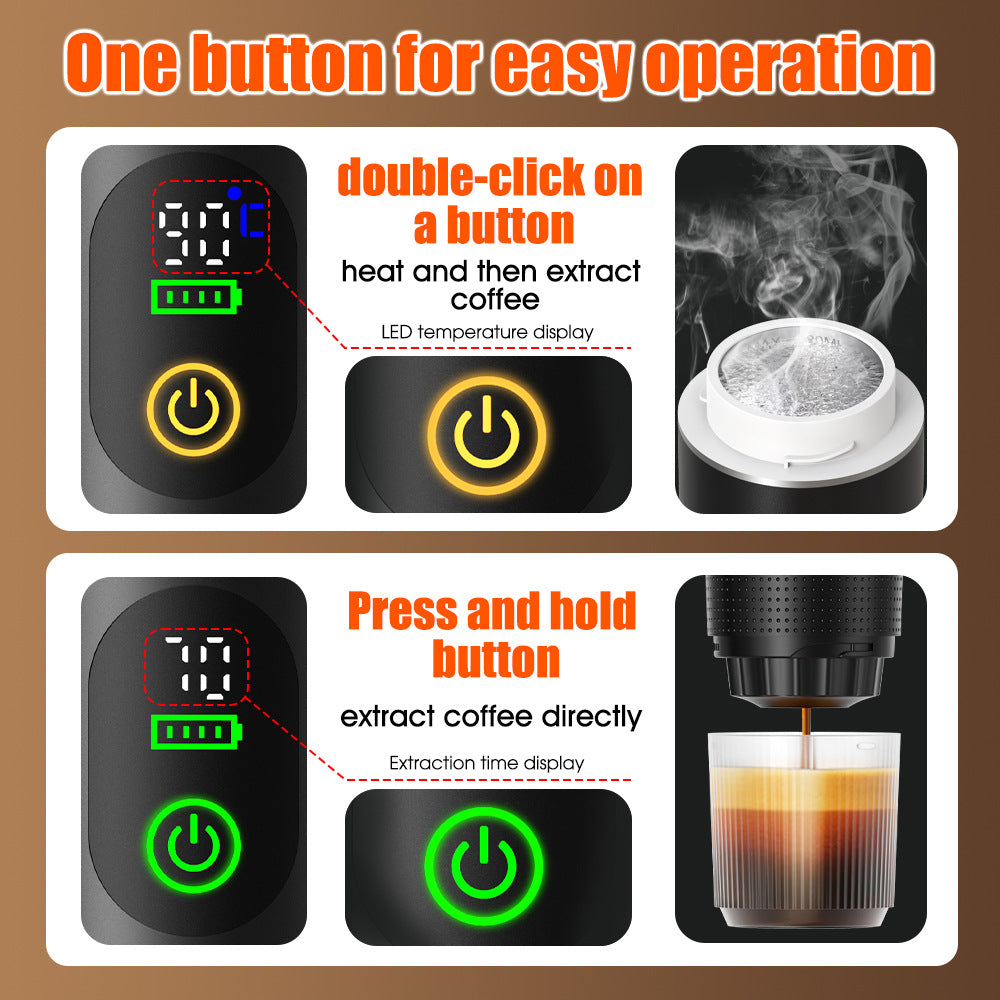 Compact Espresso Machine – Capsule & Ground Coffee – image 3