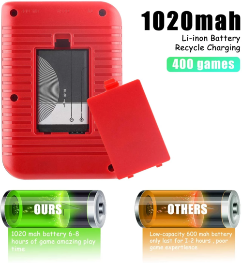 Retro Handheld Game Console – 3" Screen, 400 Games – image 4