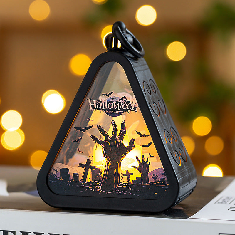 Mini Halloween LED Lanterns – Pumpkin, Ghost, Witch & Castle – image 3