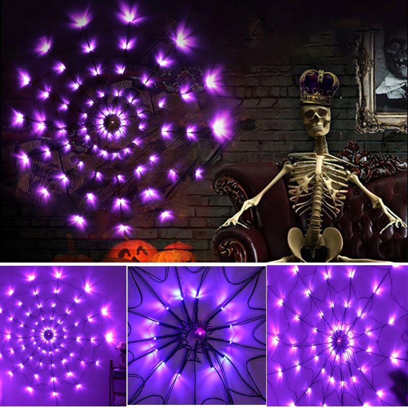 LED Spider Web Light – 1.5m Halloween Decoration – image 3