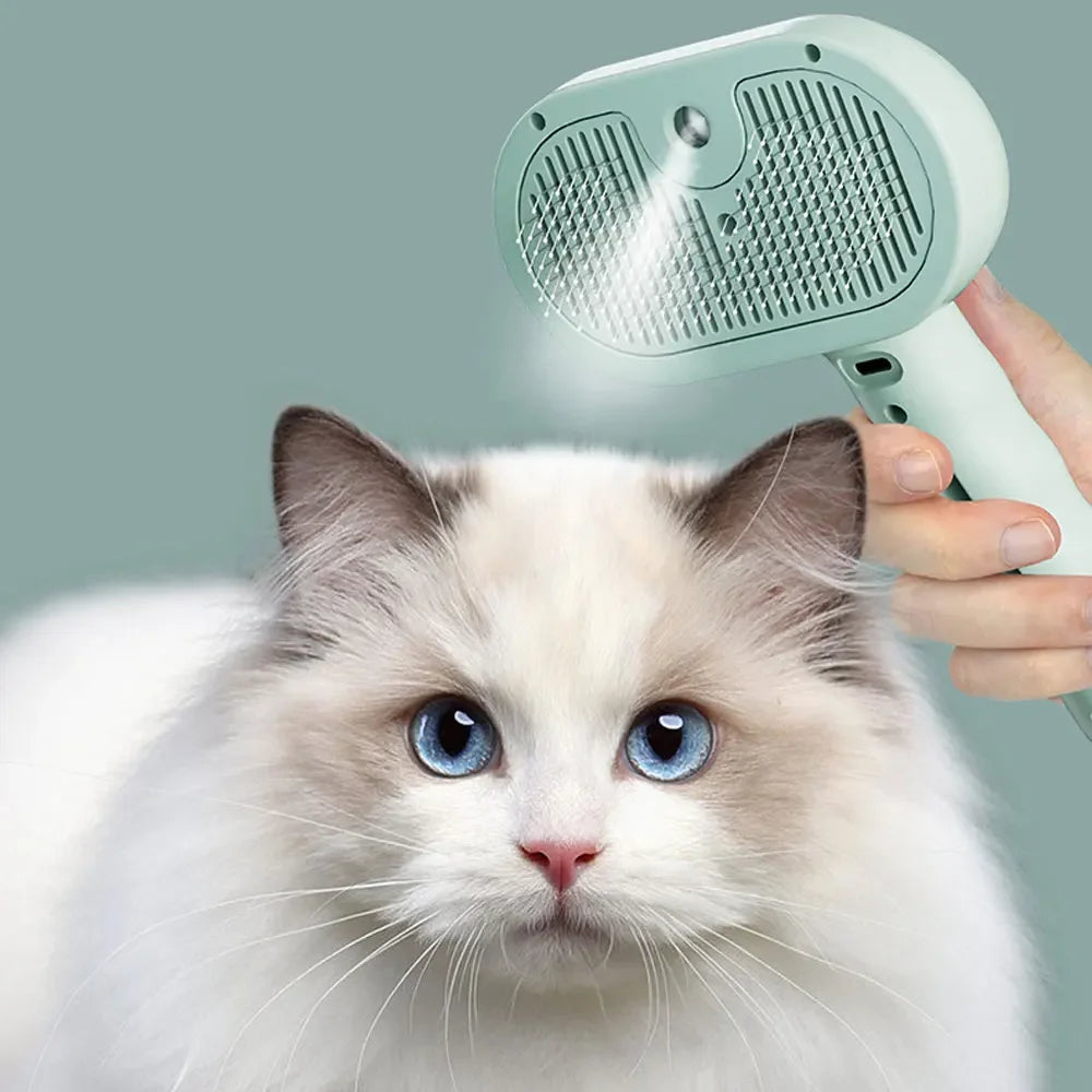 Steam Pet Grooming Brush with Water Mist – image 4