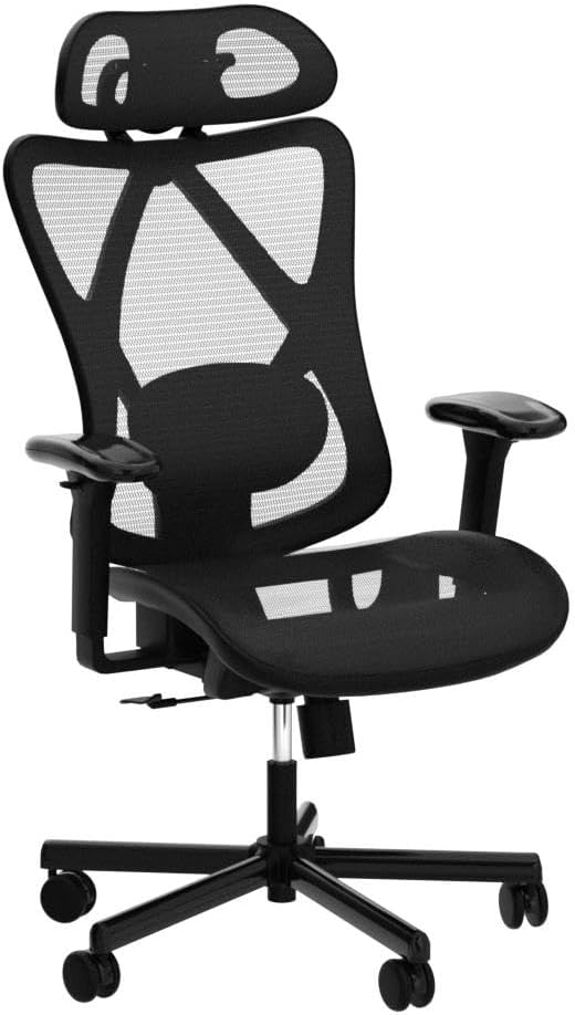 Ergonomic Mesh Office Chair with Lumbar Support & Headrest – image 3